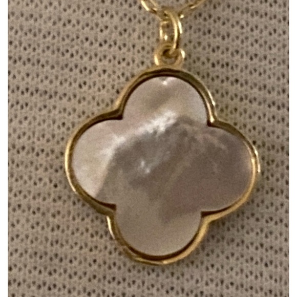 NEW CLOVER Necklace/pendant Silver 925 17.5” ( VCA prototype) - Picture 3 of 11